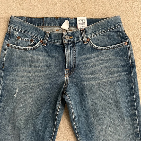 Vintage Lucky Brand ‘Lucky Charmed’ Boot Cut Rip & Repair Jeans USA Size 8 / 29 - Picture 5 of 11